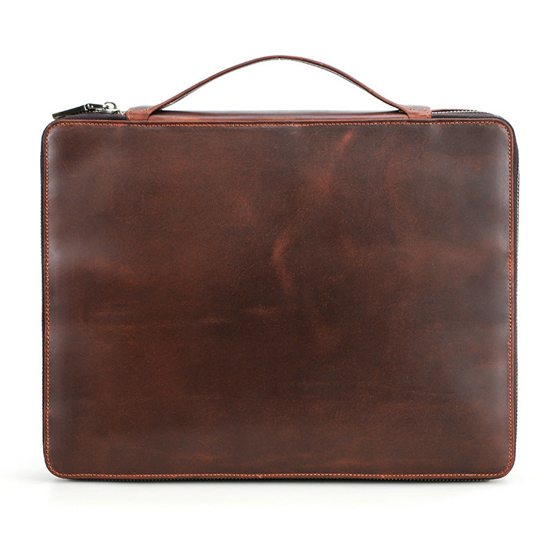 Full Grain Leather Travel Cable Organizer Bag Travel Electronics Accessories Bag Leather Tech Organizer RockCow Leather Studio
