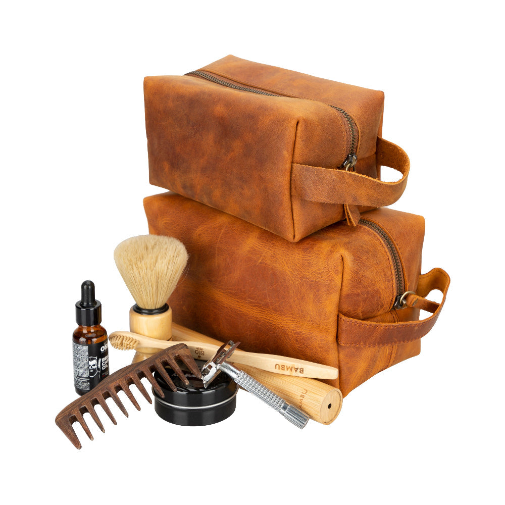Eve Leather Dopp Kit, Large - LuggageDesigners