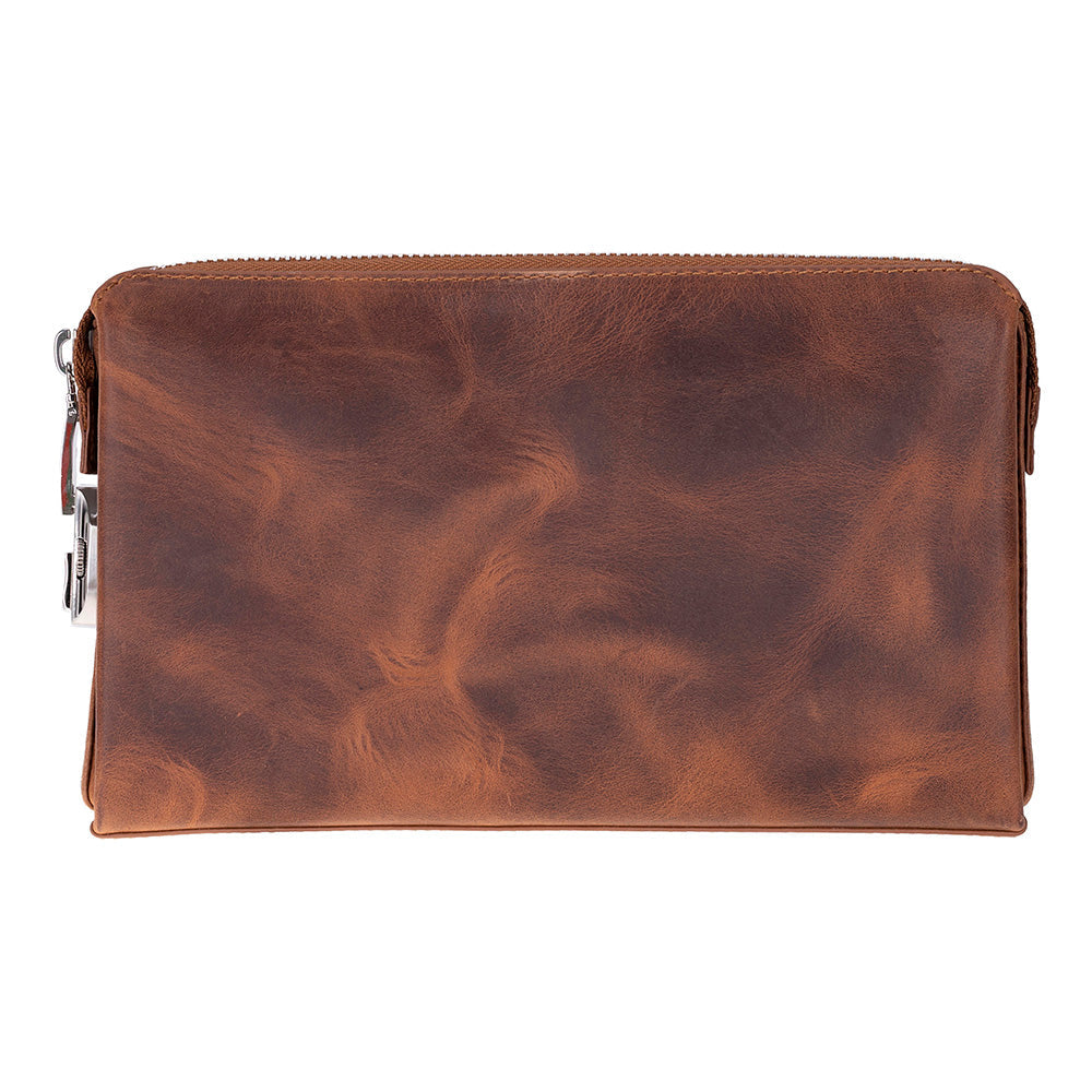 Lupus Leather Clutch Bag - LuggageDesigners