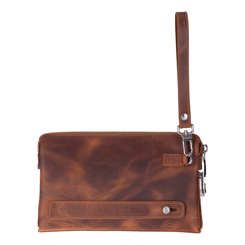 Lupus Leather Clutch Bag - LuggageDesigners