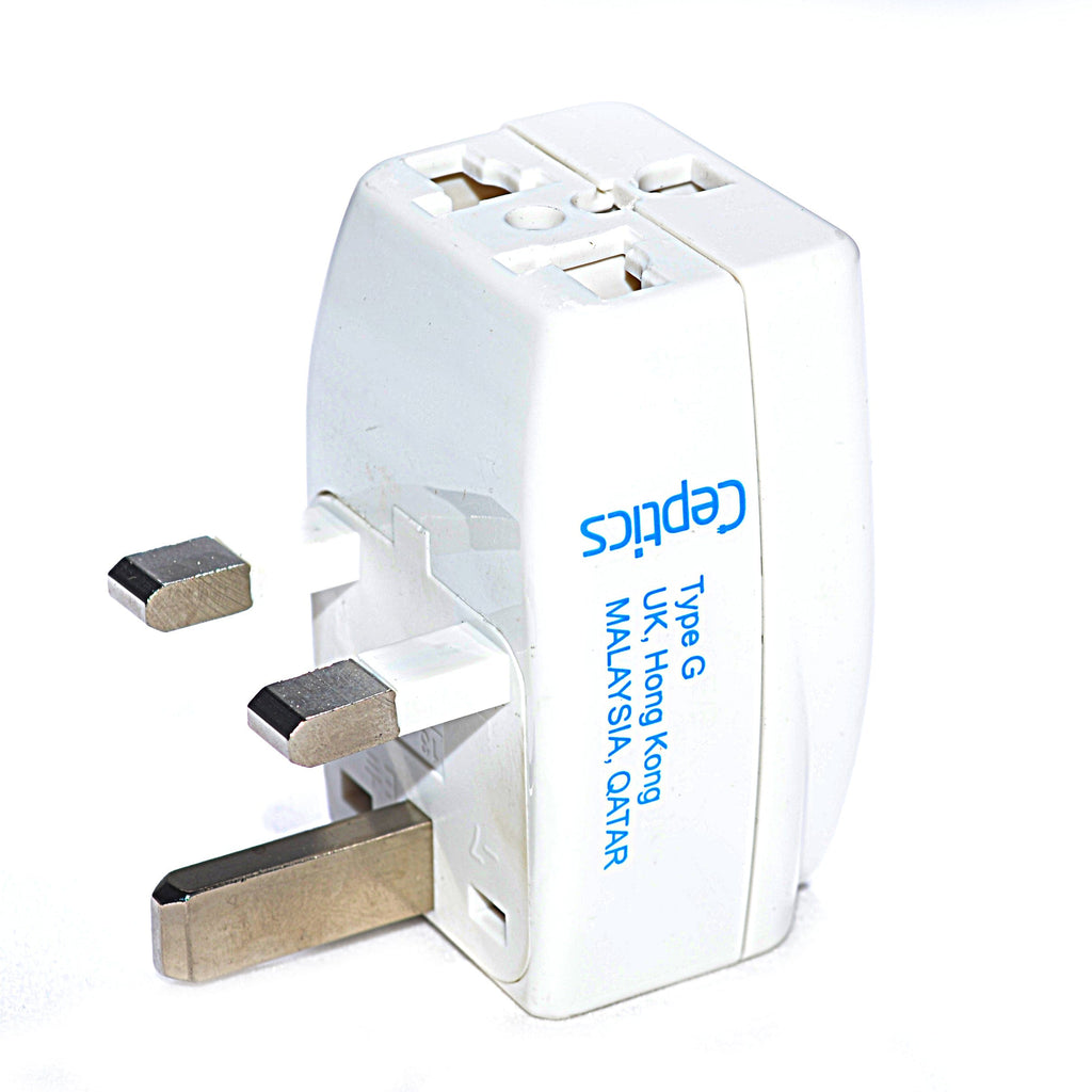 UK, England Travel Adapter - Type G - 3 in 1 (GP3-7) Ceptics
