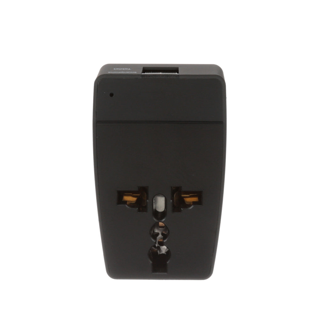 India Travel Adapter - Type D - 4 in 1 - 2 USB Ports (GP4-10) Ceptics