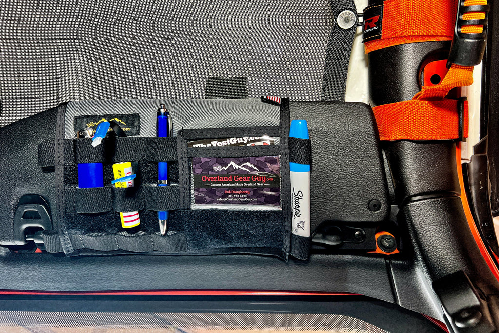 Jeep Gladiator MOLLE Visor Organizer - Tacoma Visor Overland Gear Guy