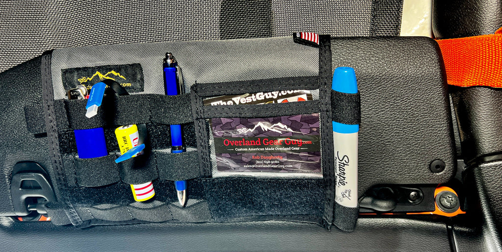 Jeep Gladiator MOLLE Visor Organizer - Tacoma Visor Overland Gear Guy
