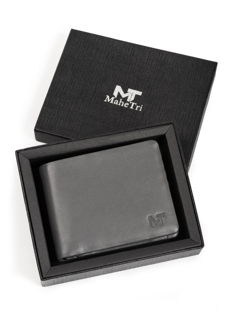 Gray Duke Bifold Wallet Classy Leather Bags