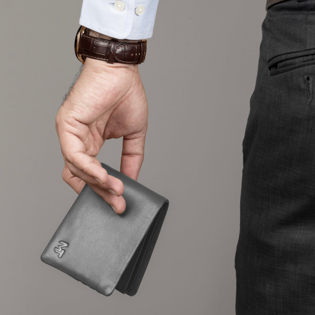 Gray Kodiak Bifold Wallet Classy Leather Bags