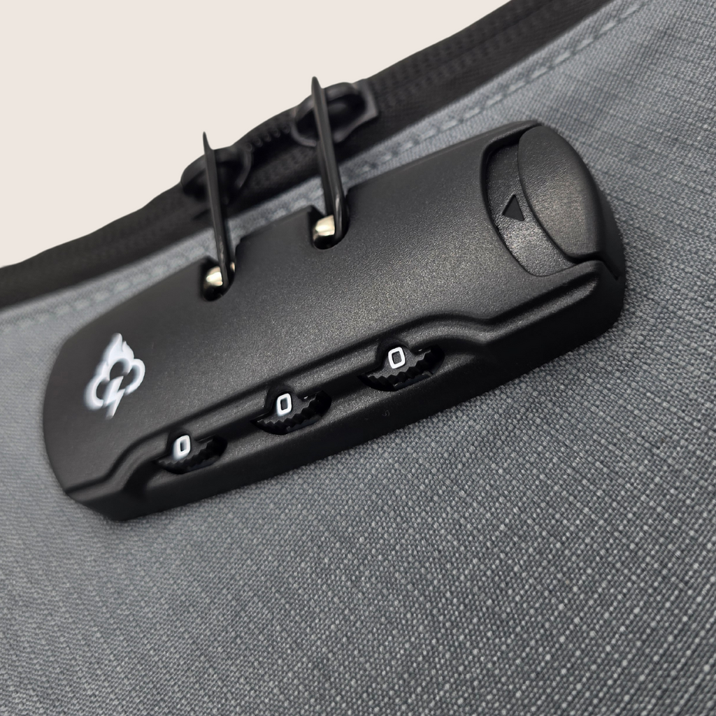 FireBar Labs Smell Proof Cross Body Bag - Hidden Lock Safely Fashion Powered by FireBar Labs