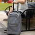 Grey Leather Carry-On Patented Roller Bag (Only 150 Made) Sole Premise