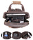 The Gaetano | Large Leather Backpack Camera Bag with Tripod Holder STEEL HORSE LEATHER