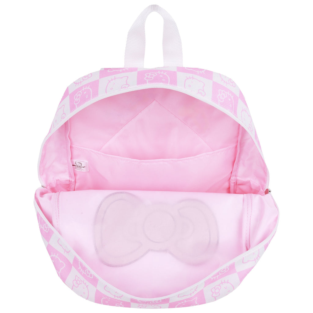 Hello Kitty All-Over Print Backpack with Detachable Lunchbox & 3D Charm Ful Luggage
