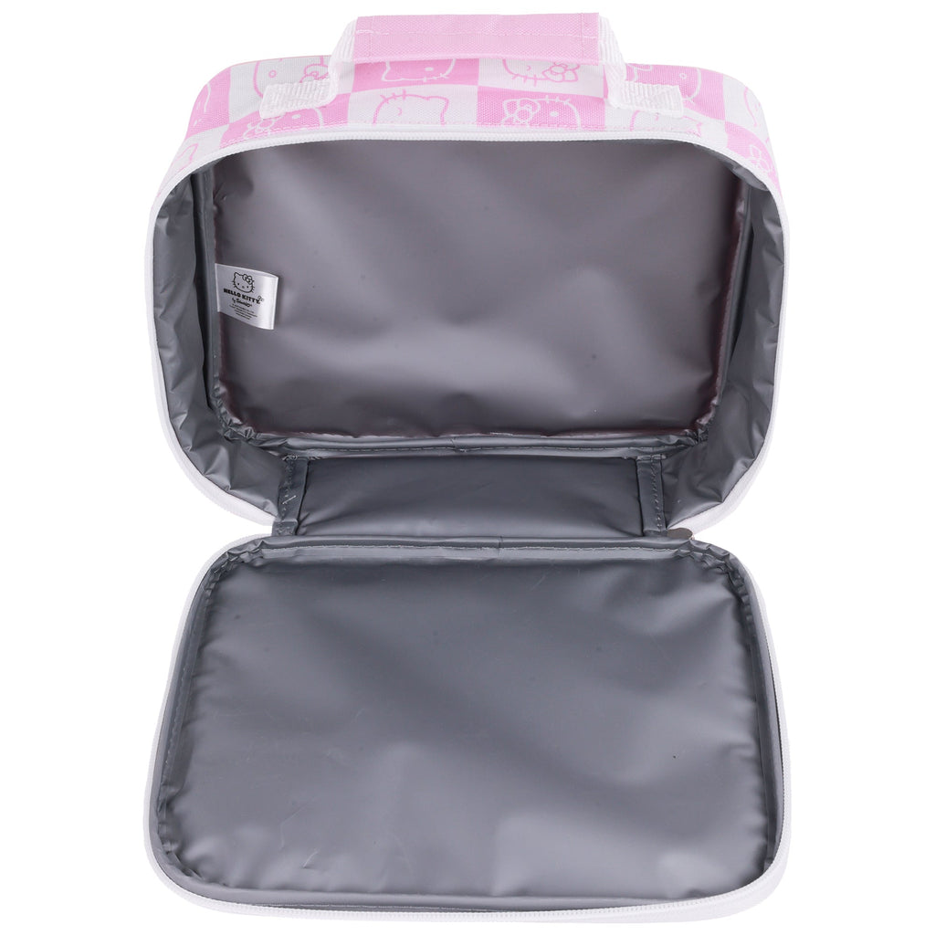 Hello Kitty All-Over Print Backpack with Detachable Lunchbox & 3D Charm Ful Luggage