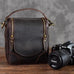 The Calista | Small Leather Camera Bag - Leather Camera Lens Case STEEL HORSE LEATHER