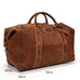 The Eira Duffle Bag | Vintage Leather Weekender STEEL HORSE LEATHER