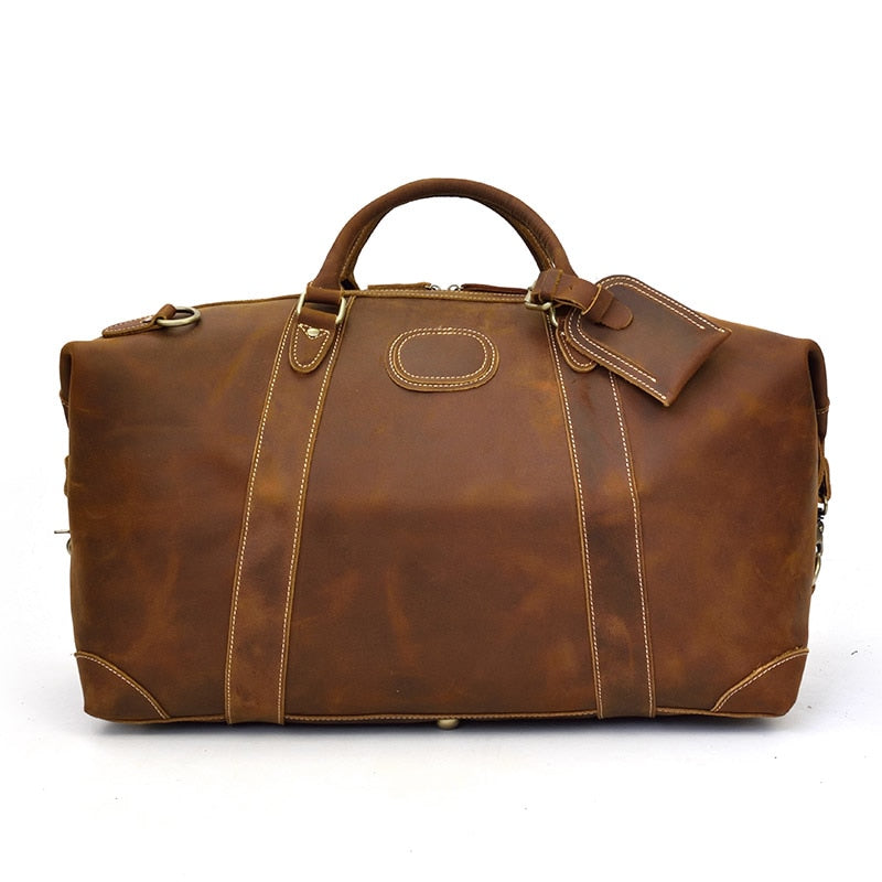 The Eira Duffle Bag | Vintage Leather Weekender STEEL HORSE LEATHER