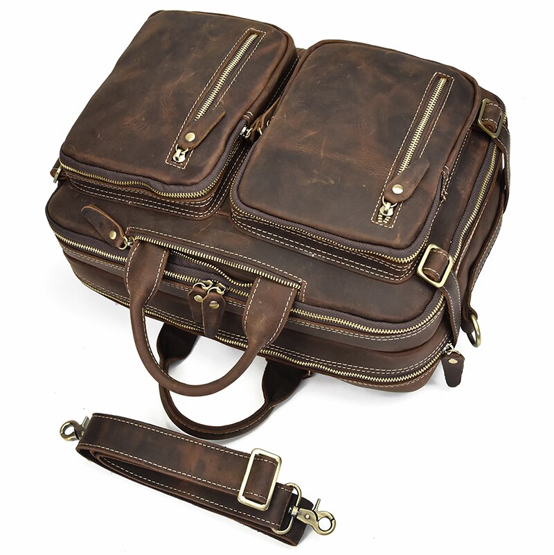 Dublin Leather Backpack Briefcase 2-in-1 Classy Leather Bags