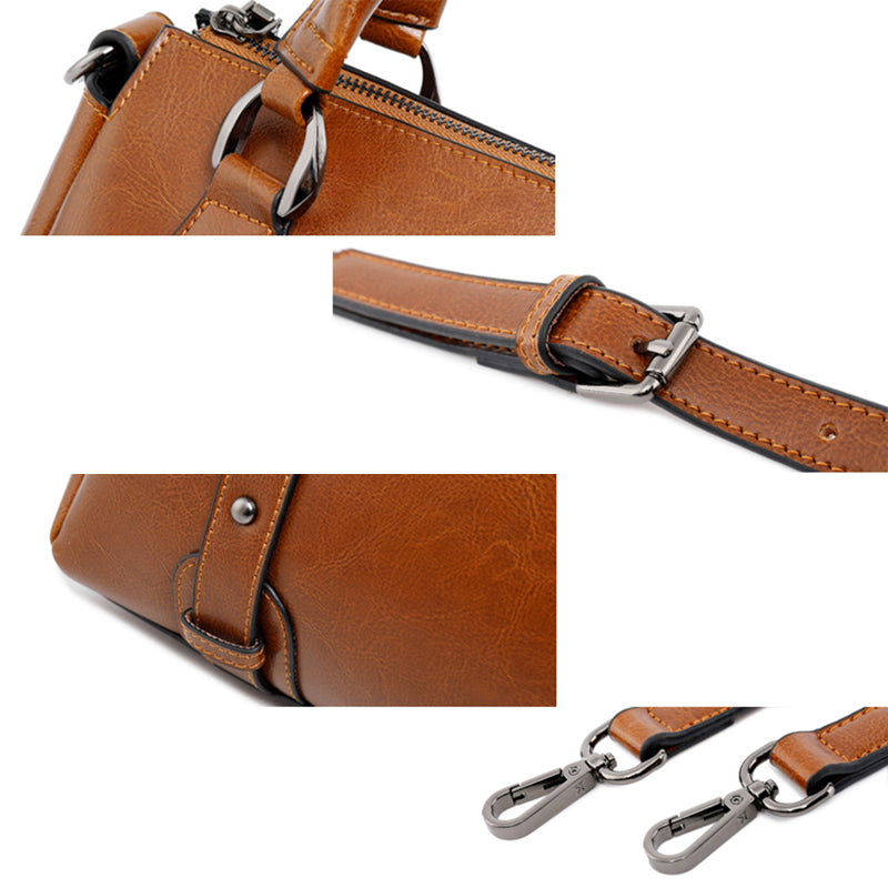 Handmade Top Grain Leather Women Shoulder Bags Stylish Ladies Leather Handbag Gifts For Her SX2833 RockCow Leather Studio