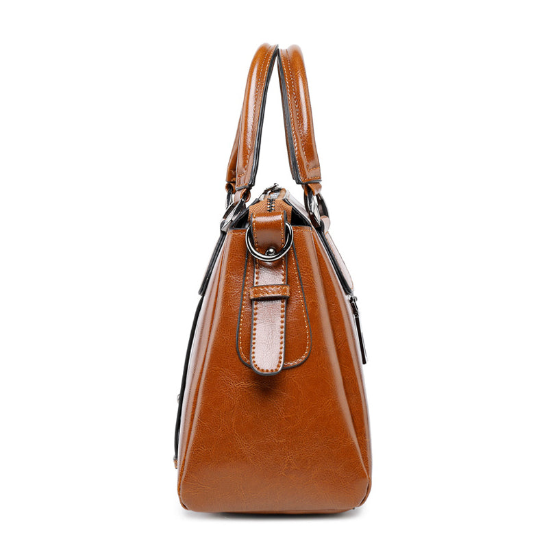 Handmade Top Grain Leather Women Shoulder Bags Stylish Ladies Leather Handbag Gifts For Her SX2833 RockCow Leather Studio