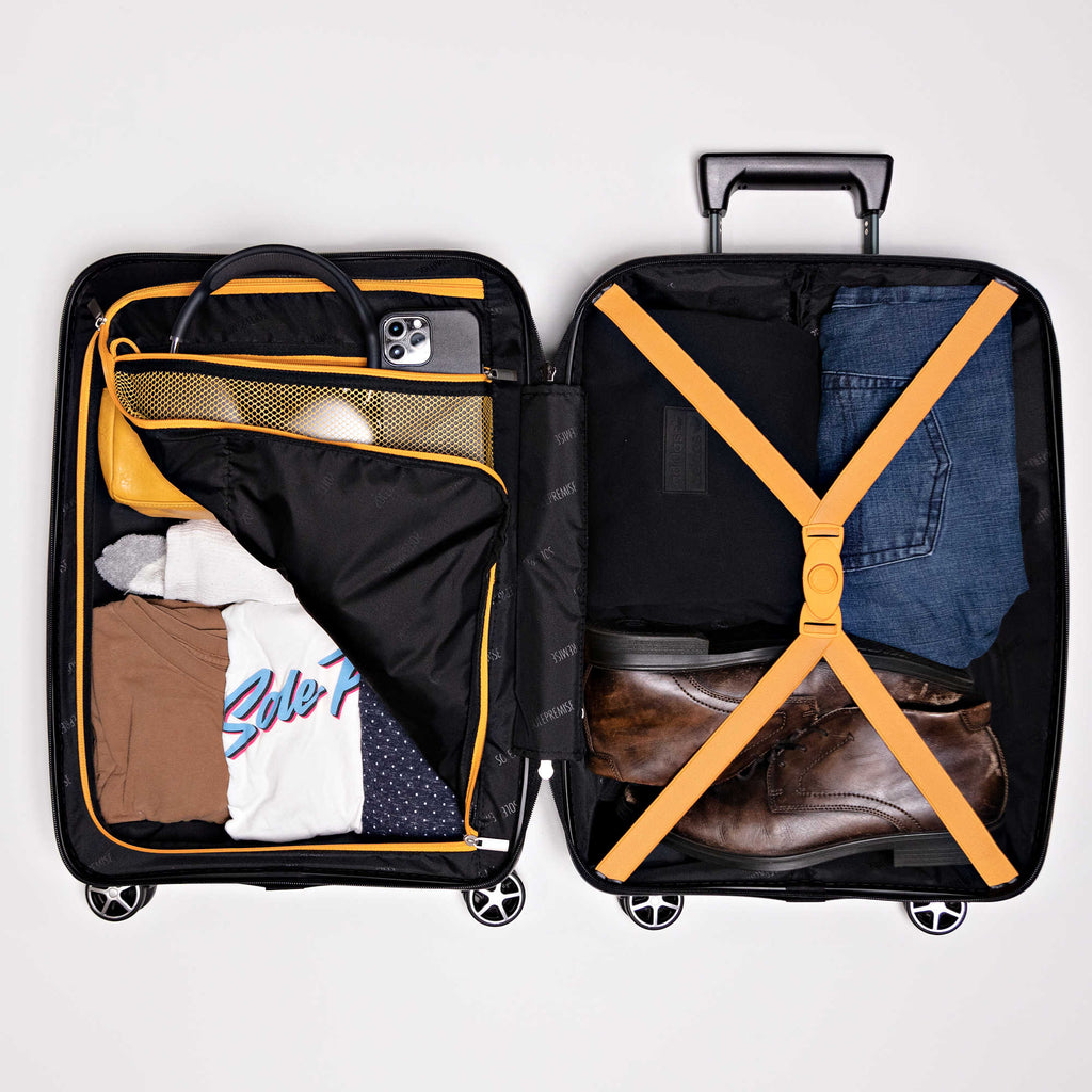 28-inch Black Hardcase Roller Luggage Sole Premise