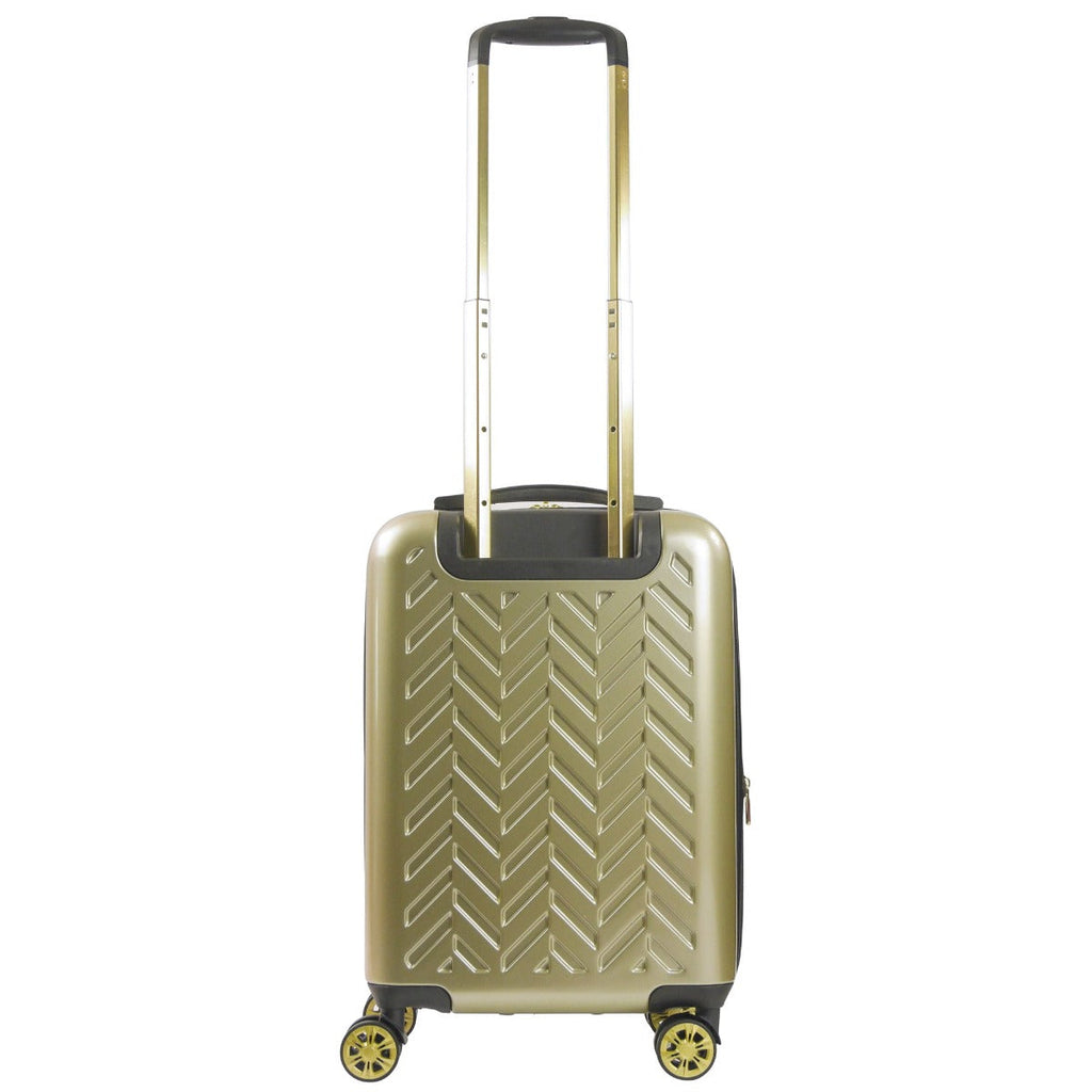 Ful Groove 22" Expandable Hardside Spinner luggage, Gold Ful Luggage