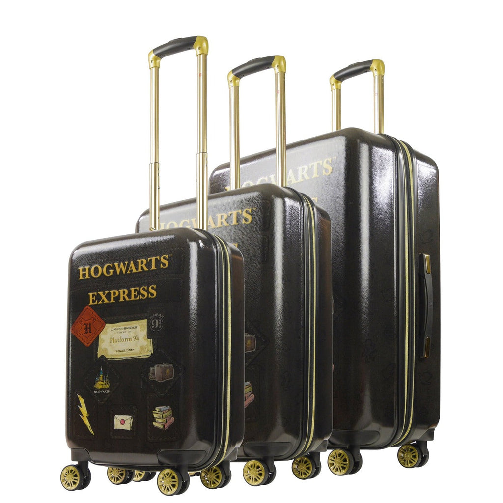 Harry Potter Hogwarts Express 3 Pcs Luggage Set Black Ful Luggage