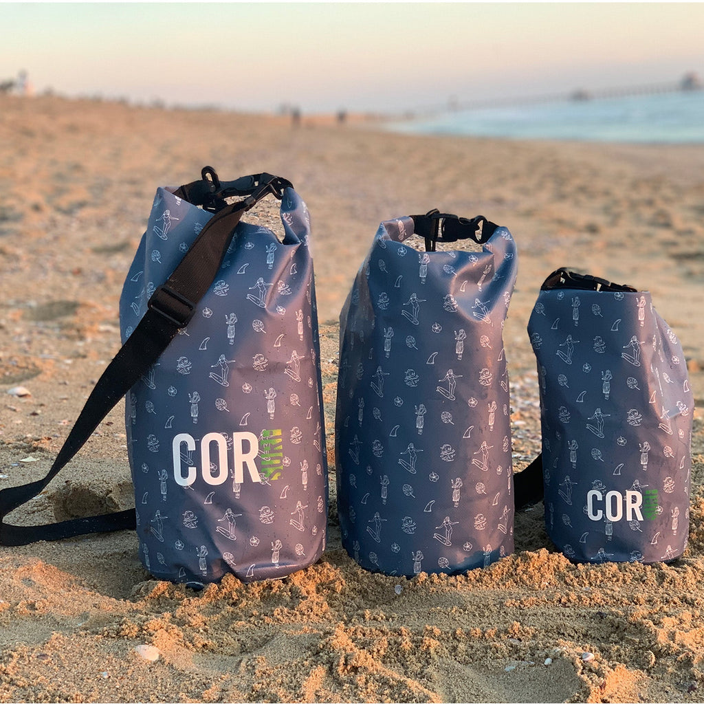 Dry Bags (Hawaiian Print): 3L, 5L, 10L, 15, and 3-Packs COR Surf