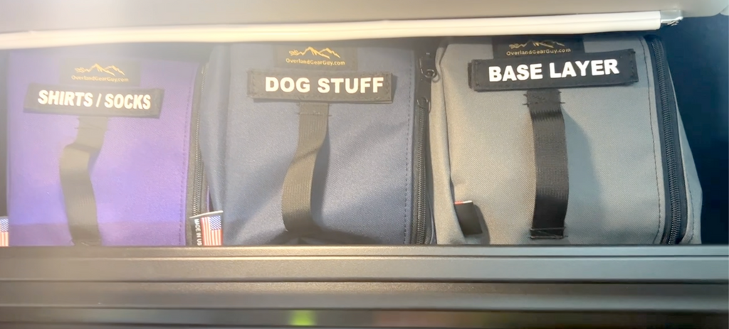 Headliner Shelf Storage Divider Bags 7" for Jayco - Entegra Overland Gear Guy