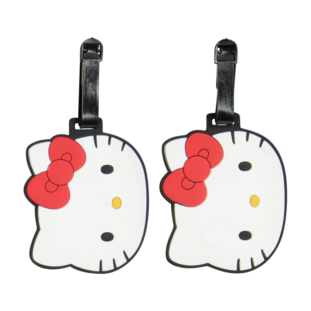 Hello Kitty Head 2-Piece White Luggage Tag Set Ful Luggage