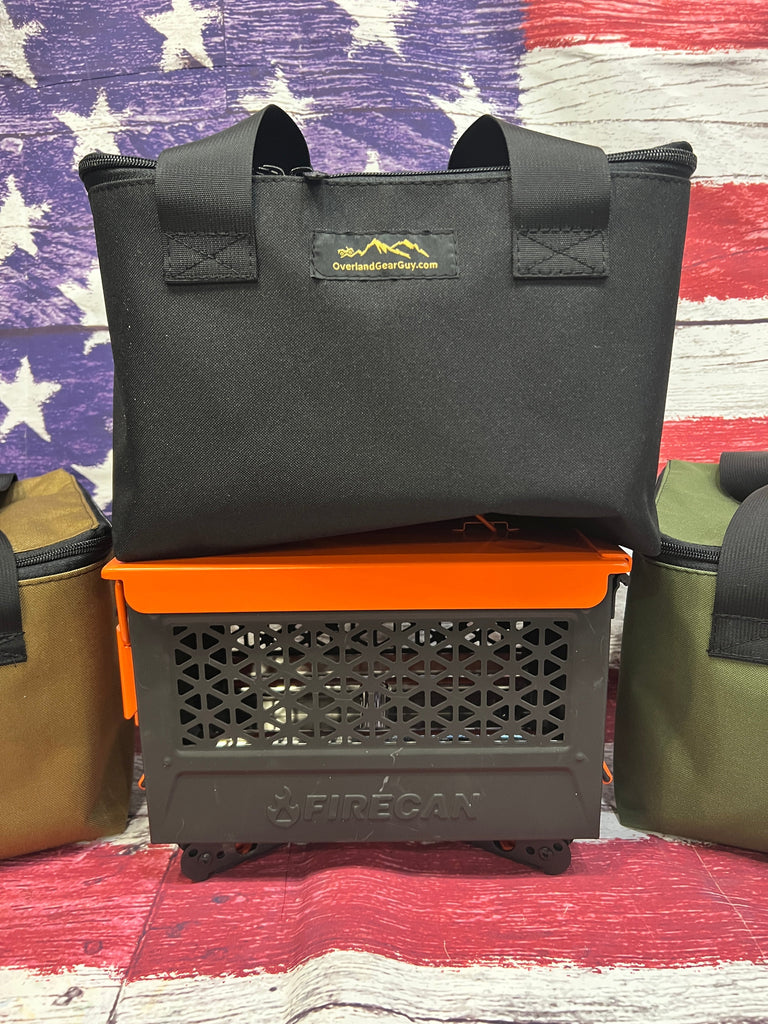 FIRECAN PORTABLE FIRE PIT Carry Bag - IGNIK- Lava Box Overland Gear Guy