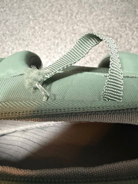 Samsonite Evelation Plus Backpack Cypress Green grab strap Broken Final Sale Samsonite