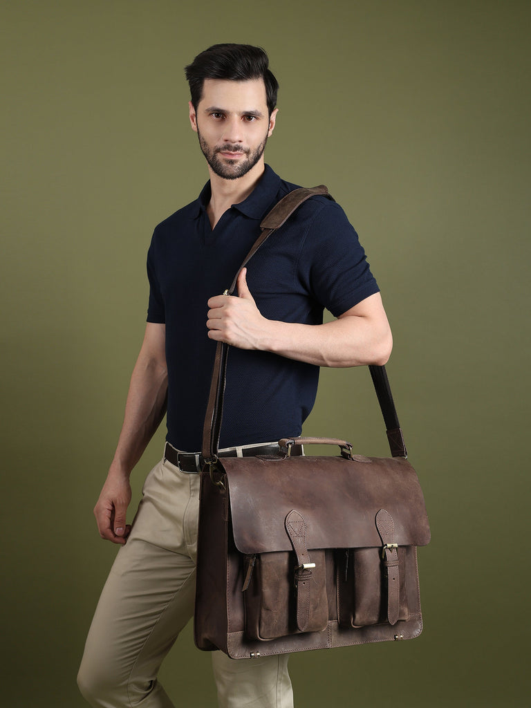 Buffalo Leather Messenger Bag Classy Leather Bags