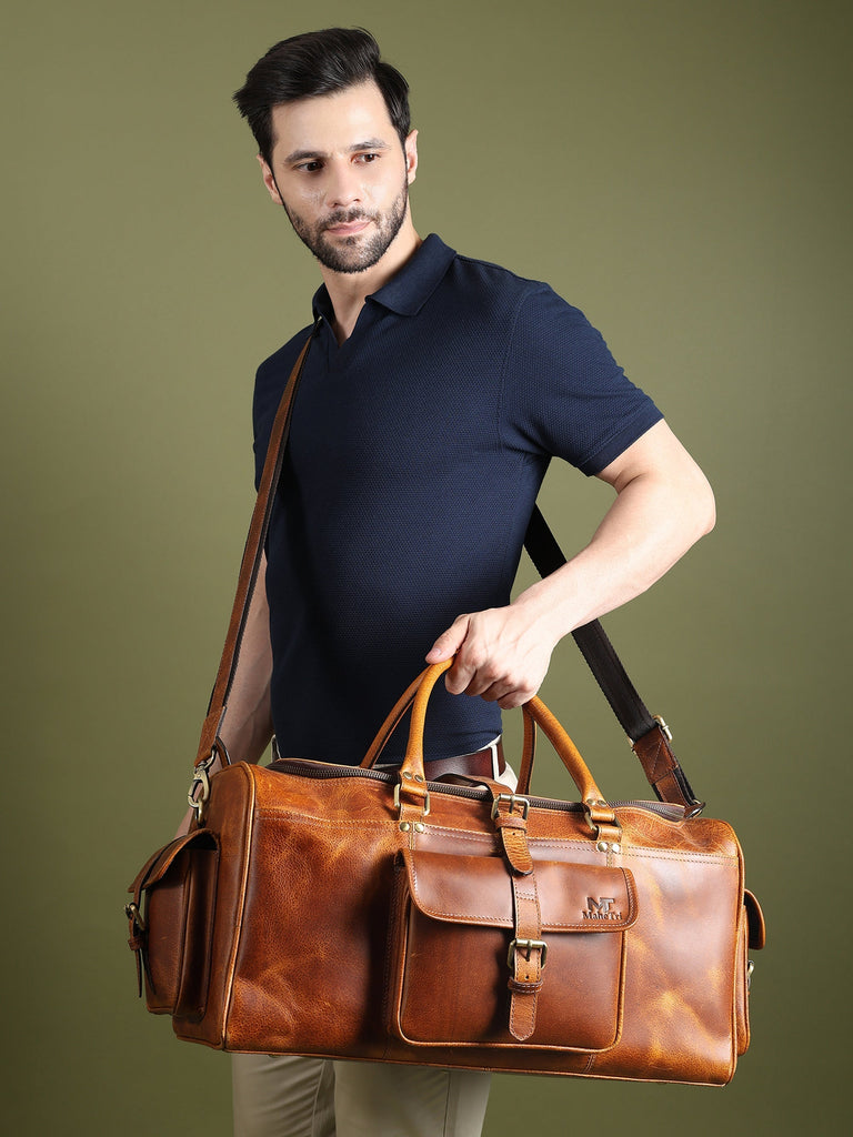 Berlin Leather Weekender Duffle Bag Classy Leather Bags