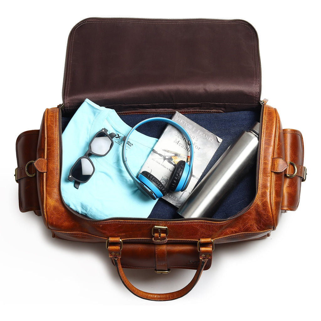 Berlin Leather Weekender Duffle Bag Classy Leather Bags