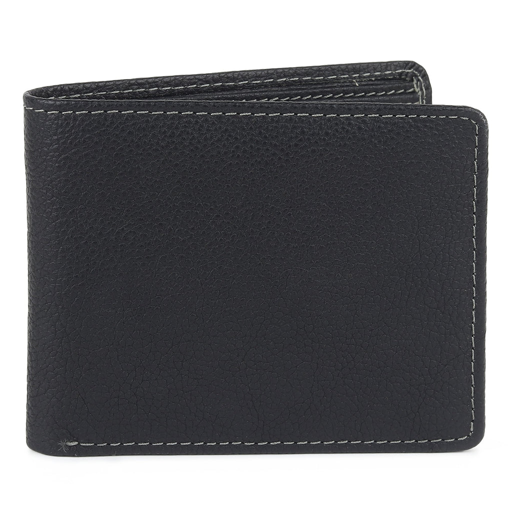 Black Textured Leather Mens Wallet Classy Leather Bags