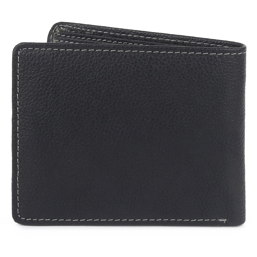 Black Textured Leather Mens Wallet Classy Leather Bags