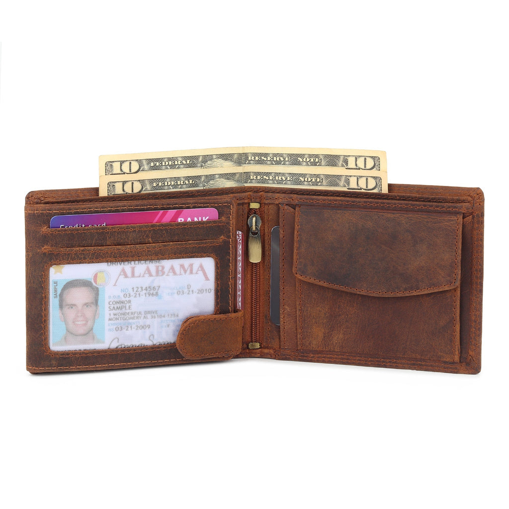 Buffalo Leather Men's Wallet - Hunter Classy Leather Bags