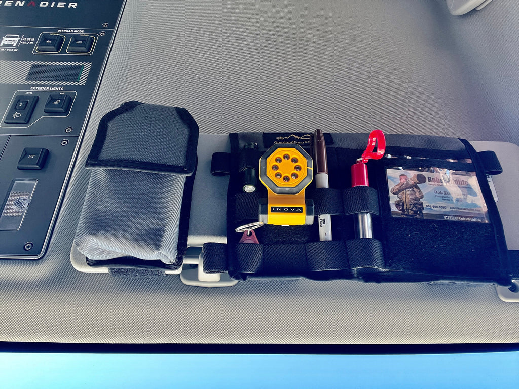 Grenadier MOLLE Visor Organizer WITH MIRROR Overland Gear Guy