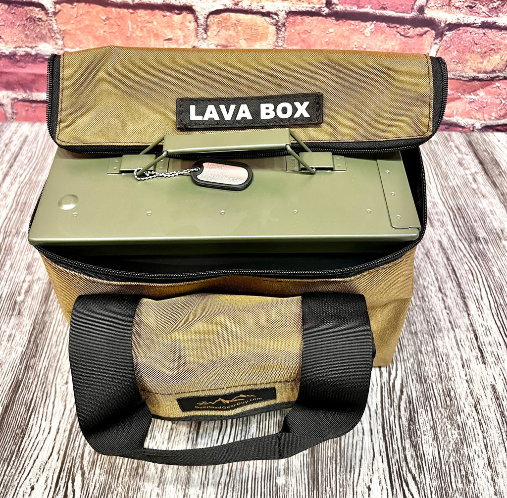 Deluxe Lava Box - FIRECAN PORTABLE FIRE PIT Carry Bag - IGNIK Overland Gear Guy