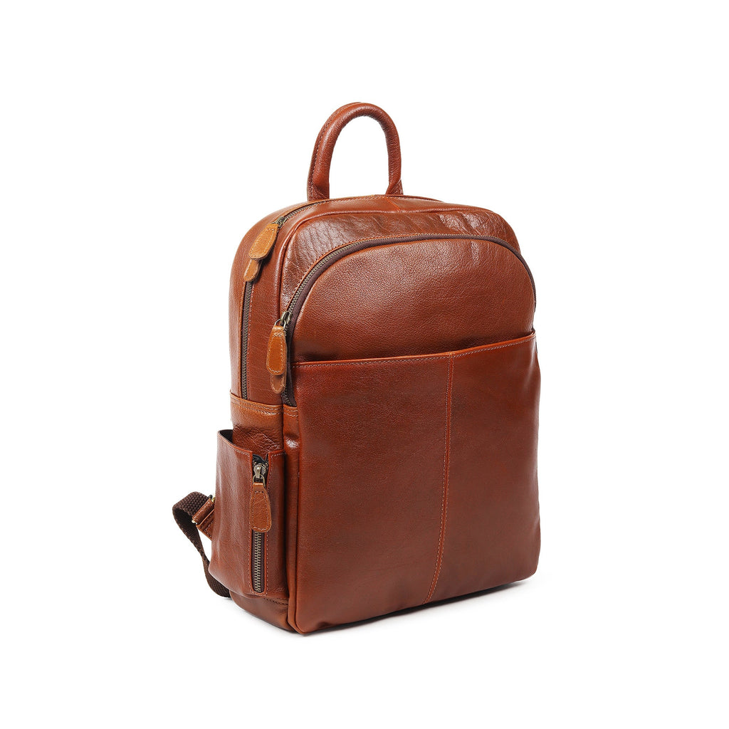 Luxury Italian Leather Backpack, Tan Classy Leather Bags