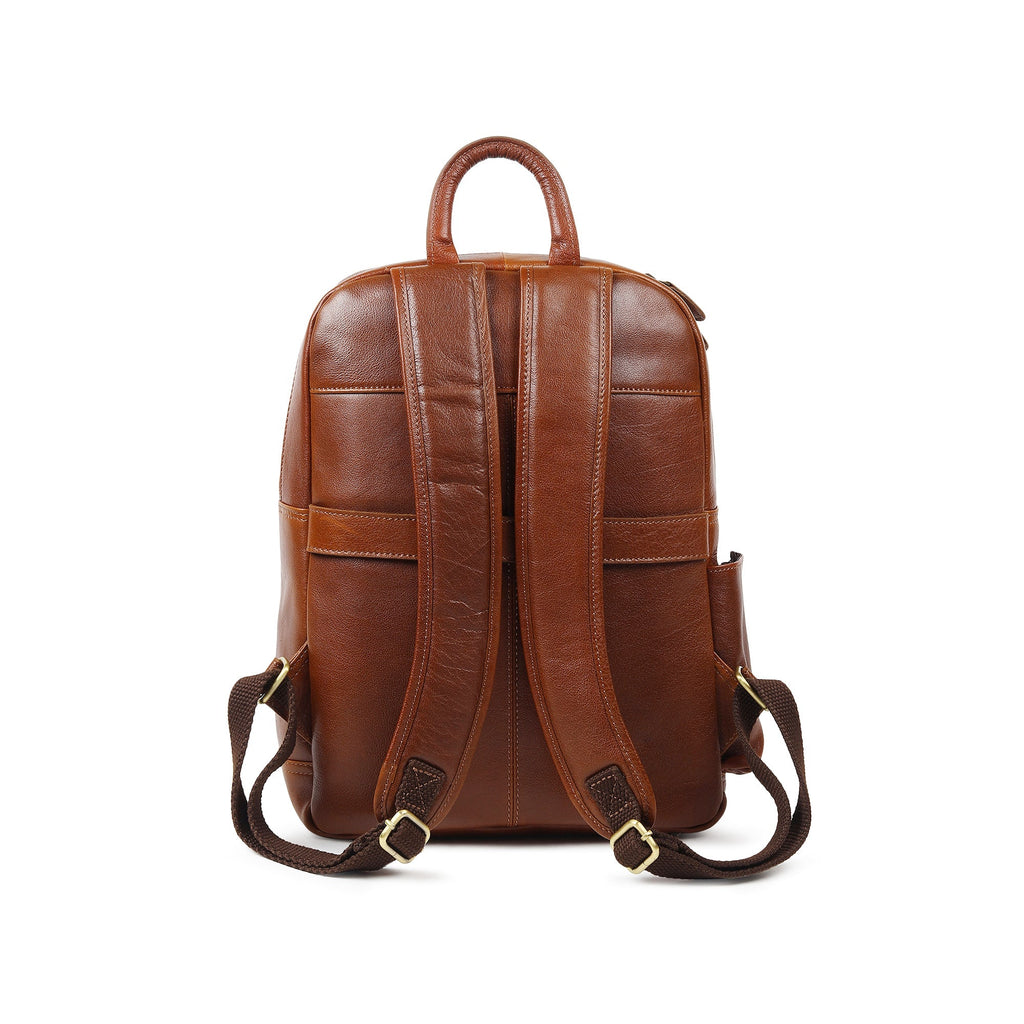 Luxury Italian Leather Backpack, Tan Classy Leather Bags