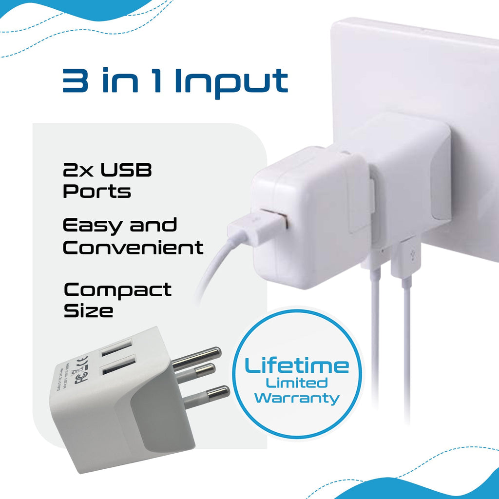 Thailand Travel Adapter - Type O - Dual USB (CTU-18) Ceptics