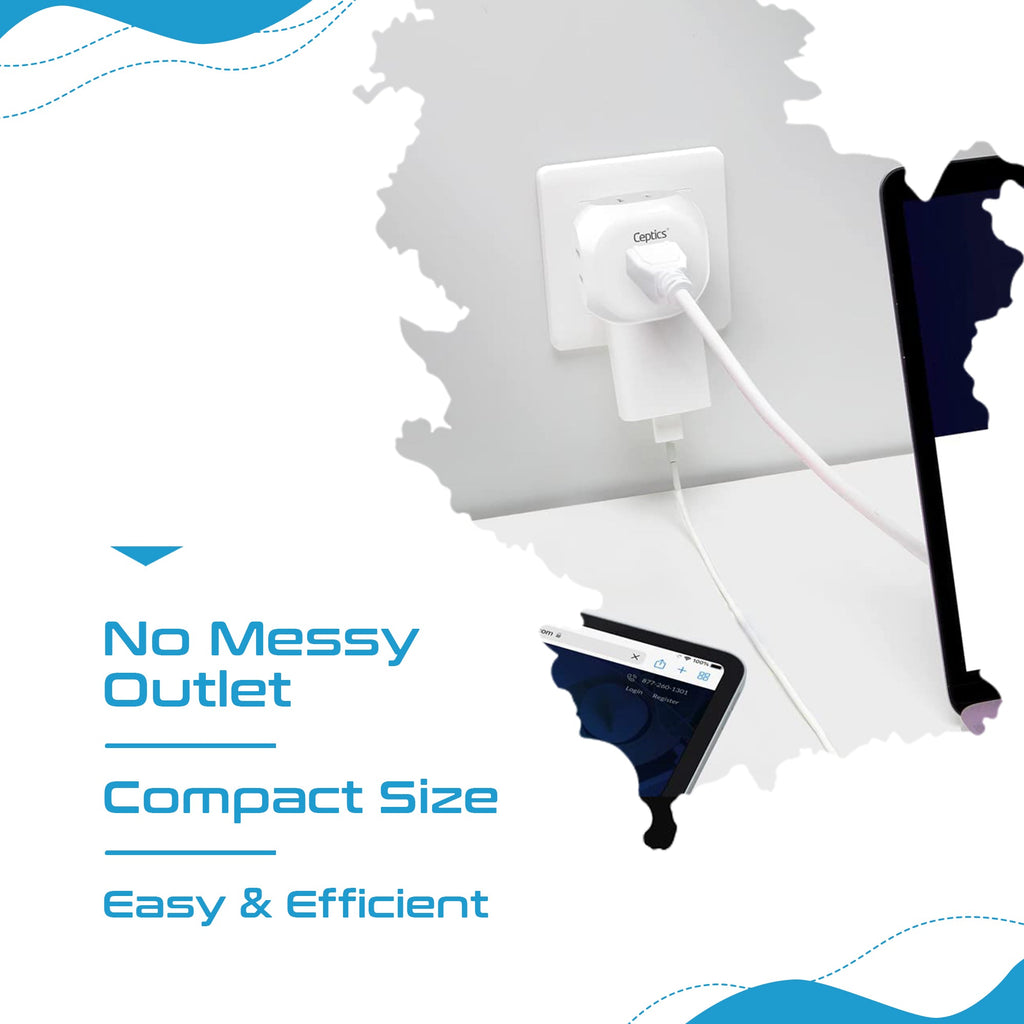 European Travel Adapter Set- 4 in 1 - Ultra Compact - Light Weight (PT-9-9C-4PK) Ceptics