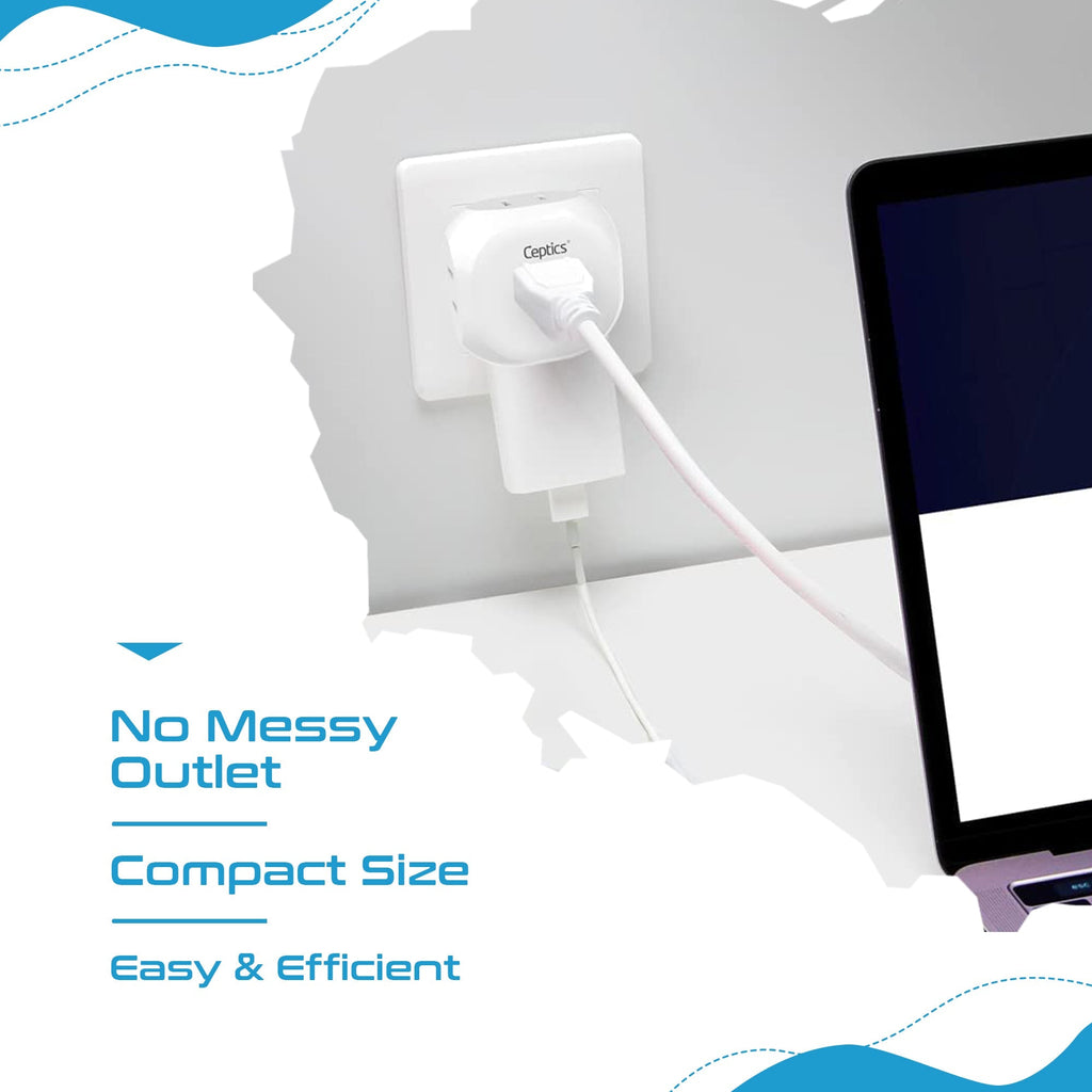 Europe Travel Adapter Set- 4 in 1 - Ultra Compact - Light Weight (PT-9C-7-4PK) Ceptics