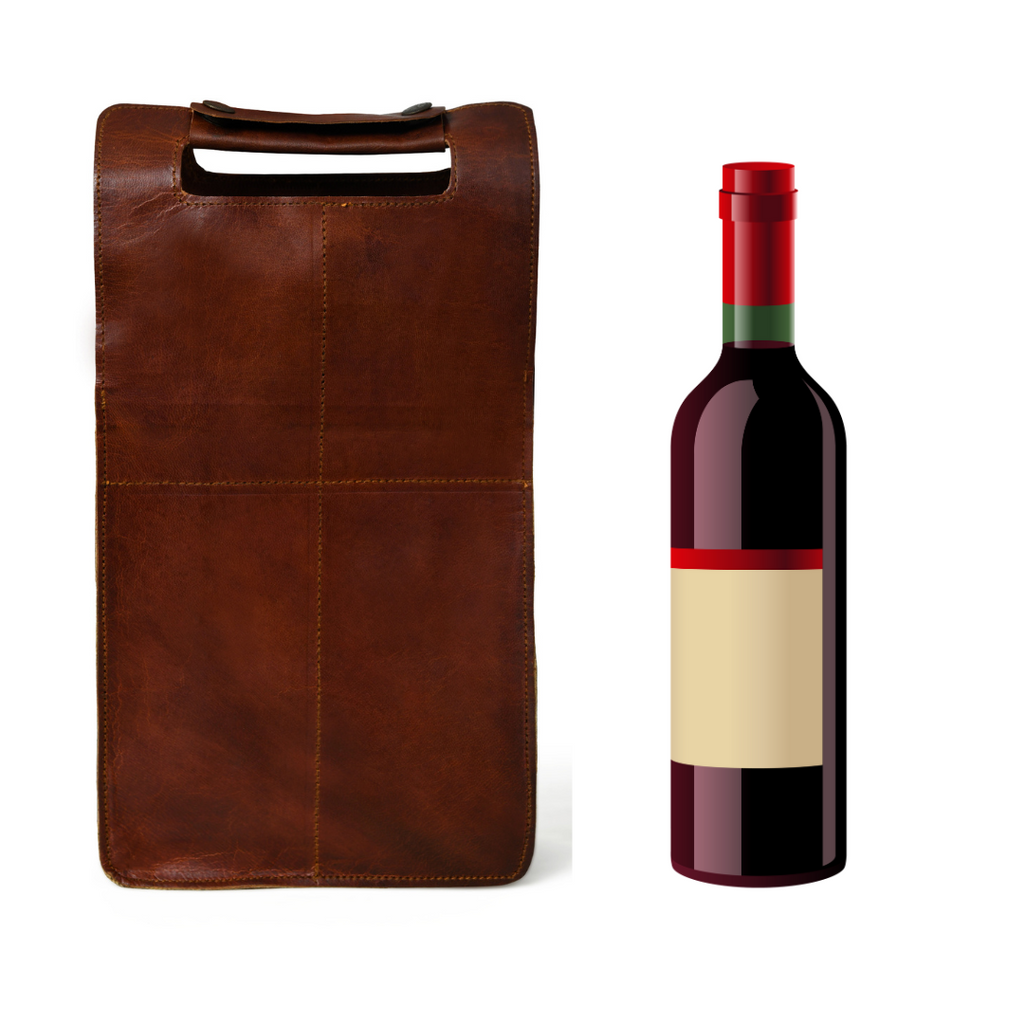 Wine Bottle Leather Cover Classy Leather Bags