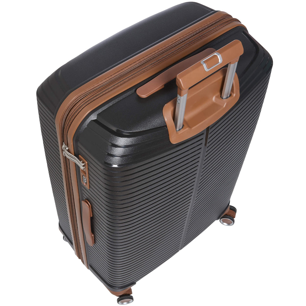 Mancini St. Lucia Collection Expandable Polypropylene Spinner Luggage 2pc Set 20 and 28 inch LuggageDesigners