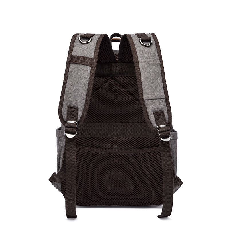 Canvas Laptop Backpack Canvas Travel Backpack Unisex Backpack For Work RockCow Leather Studio