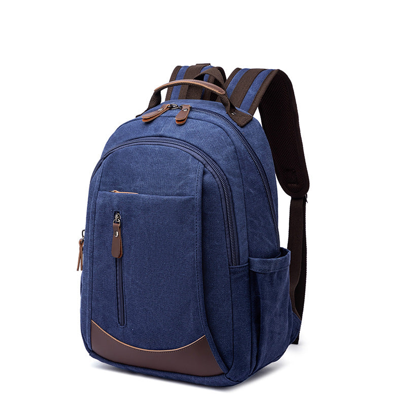 Canvas Laptop Backpack Canvas Travel Backpack Unisex Backpack For Work RockCow Leather Studio
