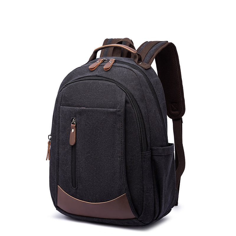 Canvas Laptop Backpack Canvas Travel Backpack Unisex Backpack For Work RockCow Leather Studio