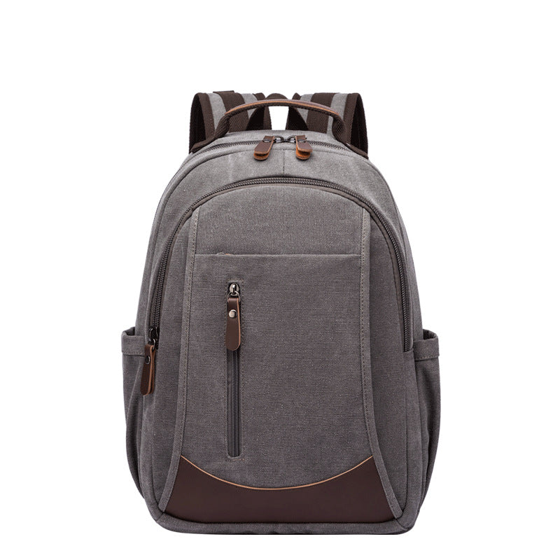 Canvas Laptop Backpack Canvas Travel Backpack Unisex Backpack For Work RockCow Leather Studio