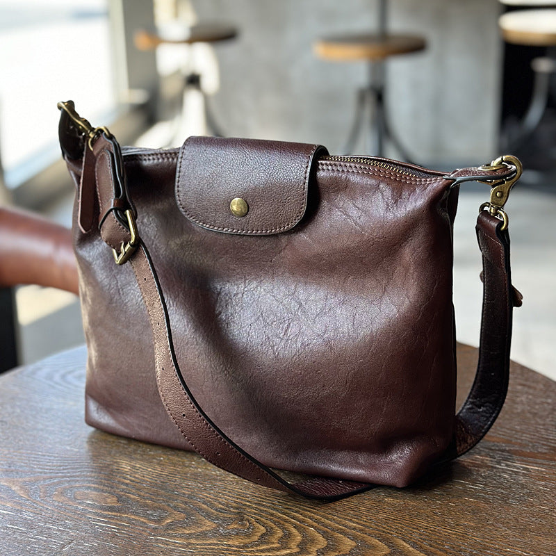 Large Women Leather Tote Bag, Full Grain Leather Shoulder Bag, Womens Leather Tote Bags for Work RockCow Leather Studio