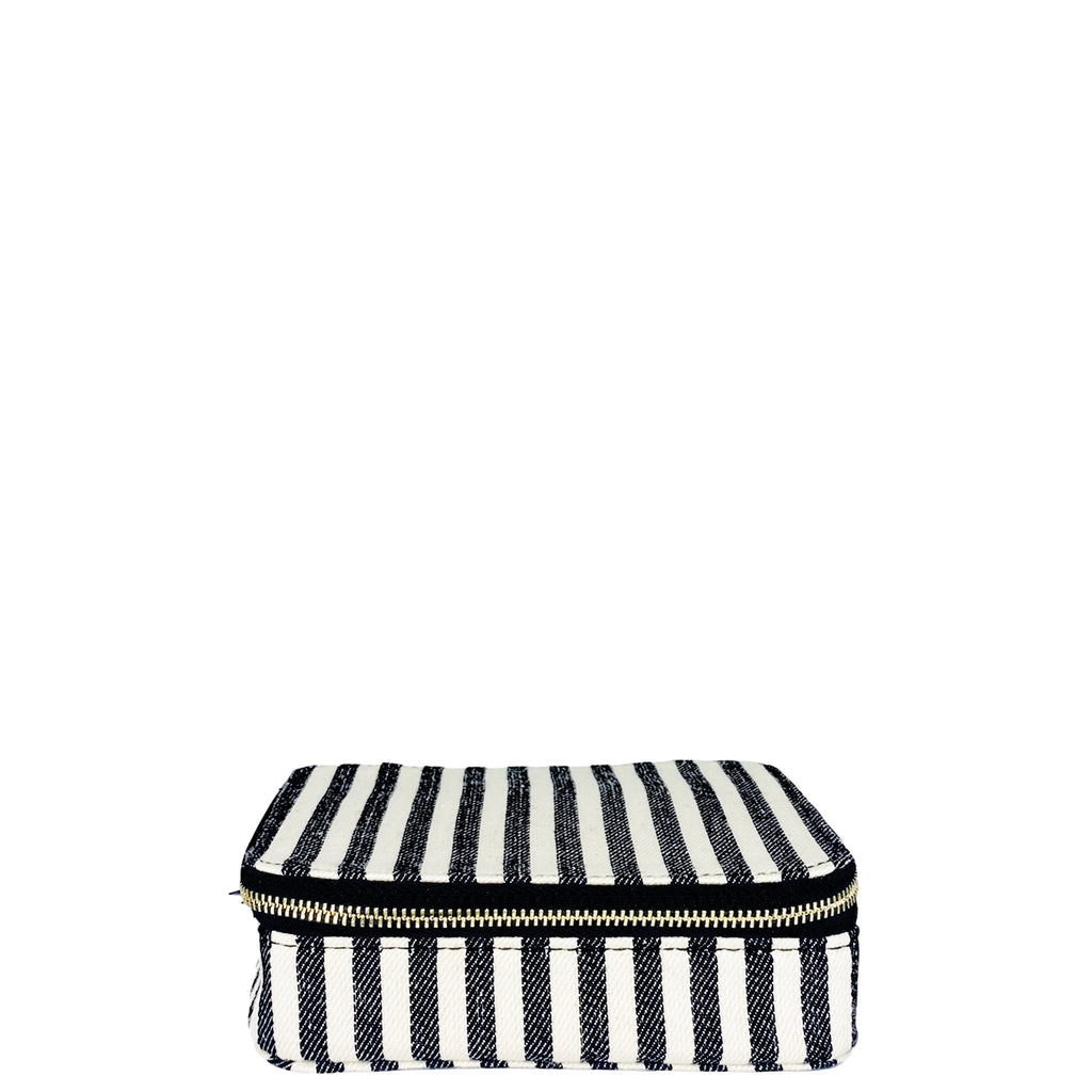 Cosmetics/Trinket Box, Striped Bag-all